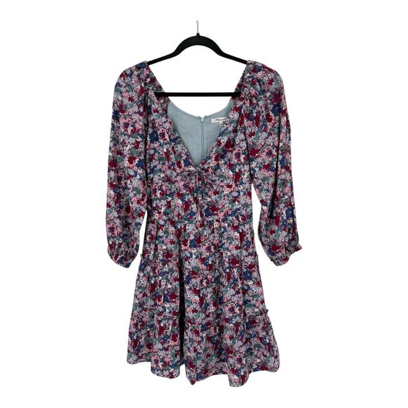 Madewell Dresses & Skirts - Madewell dress Amalia floral tiered minidress size 0 DEFECT